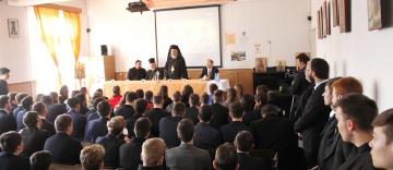 Simpozion interliceal la Seminarul Teologic „Sfântul Apostol Andrei“ şi vizita Înaltpreasfinţitului Părinte Athenagoras Peckstadt la Galaţi Simpozion interliceal la Seminarul Teologic „Sfântul Apostol Andrei“ şi vizita Înaltpreasfinţitului Părinte Athenagoras Peckstadt la Galaţi