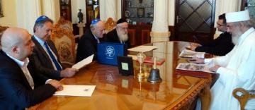 O delegaţie a Federaţiei Comunităţilor Evreieşti din România în vizită la Patriarhia Română O delegaţie a Federaţiei Comunităţilor Evreieşti din România în vizită la Patriarhia Română