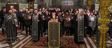 Slujba Canonului Mare la Catedrala arhiepiscopală din Galaţi 