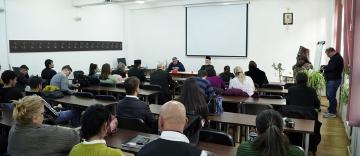 Conferinţă în cadrul Facultăţii de Istorie, Filosofie şi Teologie din Galaţi Conferinţă în cadrul Facultăţii de Istorie, Filosofie şi Teologie din Galaţi