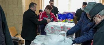 Daruri pentru nevoiaşii de la Adăpostul de noapte din Brăila