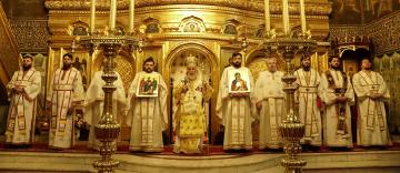 Slujire arhierească la Catedrala Arhiepiscopală din Galați Slujire arhierească la Catedrala Arhiepiscopală din Galați