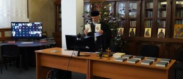 Elevii seminarişti gălăţeni l-au omagiat astăzi pe poetul naţional Mihai Eminescu Elevii seminarişti gălăţeni l-au omagiat astăzi pe poetul naţional Mihai Eminescu