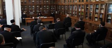 Şedinţă administrativă la Centrul Eparhial al Arhiepiscopiei Dunării de Jos Şedinţă administrativă la Centrul Eparhial al Arhiepiscopiei Dunării de Jos